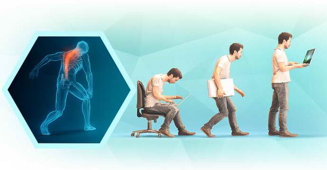 halb rüht arvutiga töötamisel ja rindkere osteokondroos